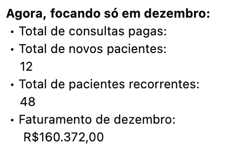 Print de depoimento: Kely Yamada, faturamento de R$100 mil