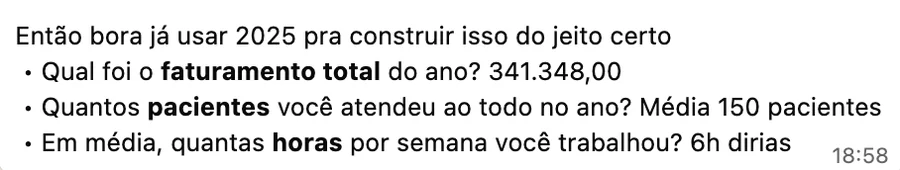 Print de depoimento: Carla Sehnem, faturamento anual de 2025