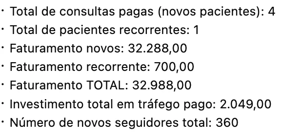 Print de depoimento: Luciana Ramia, resultado de vendas